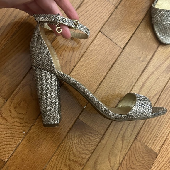 Guess Women's Glittering Gold Heels - Picture 1 of 6